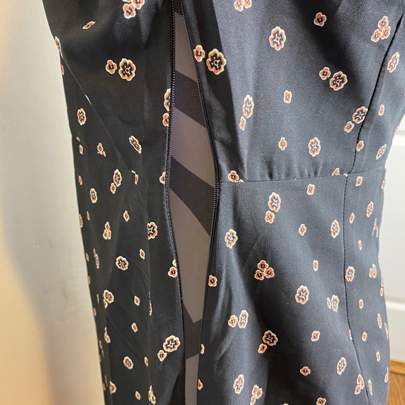 Abercrombie & Fitch Black and Orange Long Sleeve Dress - Picture 6 of 8